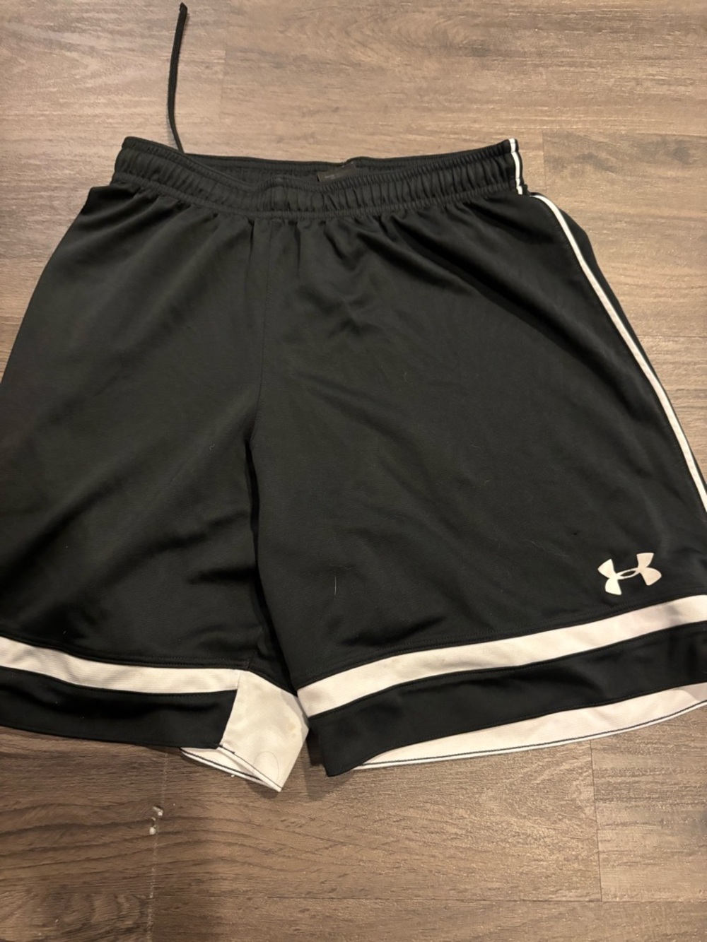 Under Armour Men’s Black Shorts with White Accents